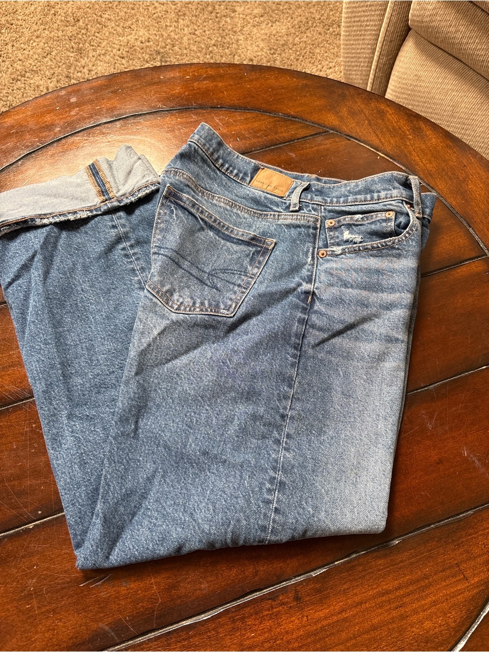 American Eagle Outfitters Faded Blue Flare Jeans